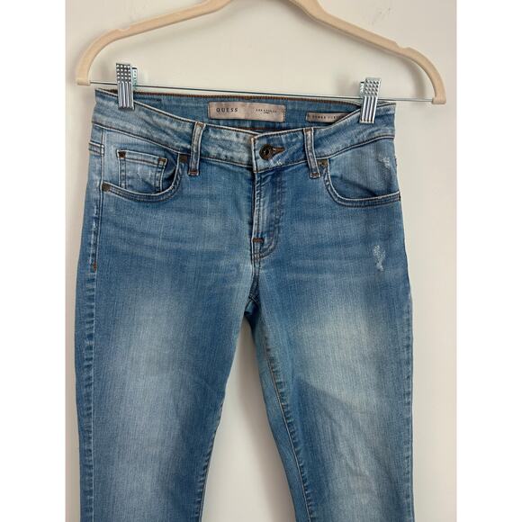 Guess Power Curvy Mid Jeans - Size 26 Light Wash Rare - Picture 3 of 8
